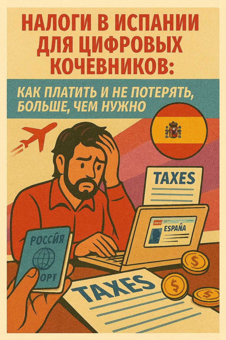 Налоги в Испании для цифровых кочевников: как платить и не потерять больше, чем нужно